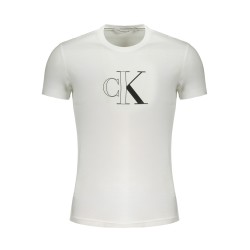 CALVIN KLEIN T-SHIRT MANICHE CORTE UOMO BIANCO