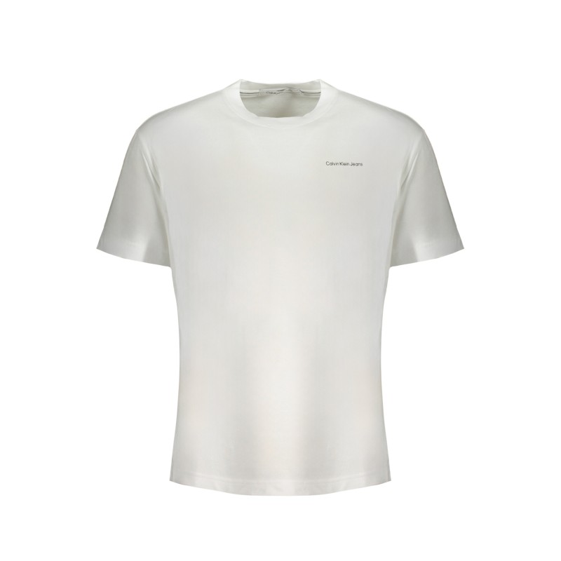 CALVIN KLEIN T-SHIRT MANICHE CORTE UOMO BIANCO