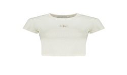 CALVIN KLEIN T-SHIRT MANICHE CORTE DONNA BIANCO