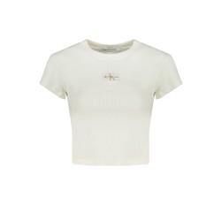 CALVIN KLEIN T-SHIRT MANICHE CORTE DONNA BIANCO