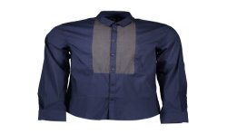 GUESS JEANS CAMICIA MANICHE LUNGHE UOMO BLU