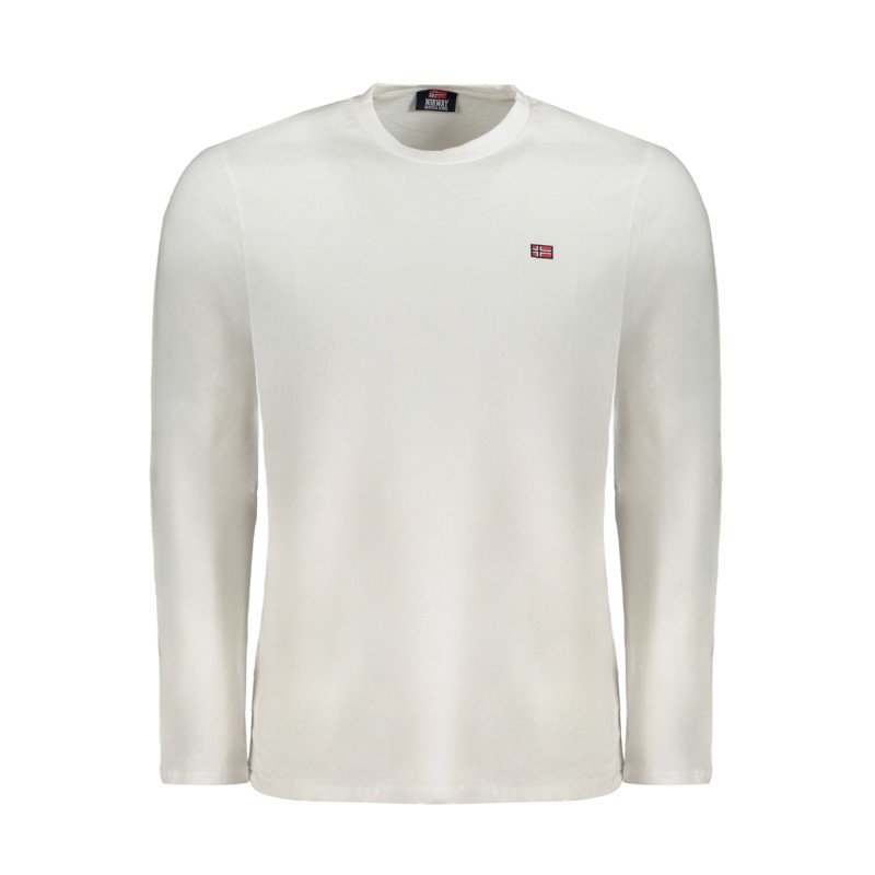 NORWAY 1963 T-SHIRT MANICHE LUNGHE UOMO BIANCO