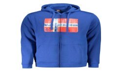 NORWAY 1963 FELPA CON ZIP UOMO BLU