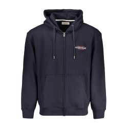 GUESS JEANS FELPA CON ZIP UOMO BLU