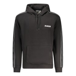 GUESS JEANS FELPA SENZA ZIP UOMO NERO