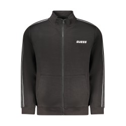GUESS JEANS FELPA CON ZIP UOMO NERO