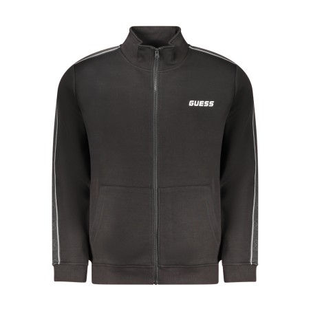 GUESS JEANS FELPA CON ZIP UOMO NERO
