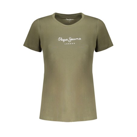 PEPE JEANS T-SHIRT MANICHE CORTE DONNA VERDE
