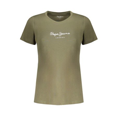 PEPE JEANS T-SHIRT MANICHE CORTE DONNA VERDE