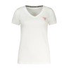 GUESS JEANS T-SHIRT MANICHE CORTE DONNA BIANCO