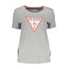GUESS JEANS T-SHIRT MANICHE CORTE DONNA GRIGIO