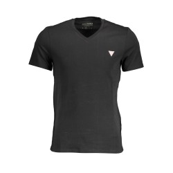GUESS JEANS T-SHIRT MANICHE CORTE UOMO NERO