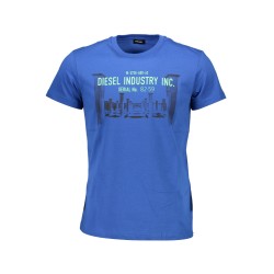 DIESEL T-SHIRT MANICHE CORTE UOMO BLU