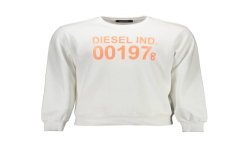 DIESEL FELPA SENZA ZIP UOMO BIANCO