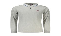 NORWAY 1963 POLO MANICHE LUNGHE UOMO GRIGIO