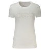 GUESS JEANS T-SHIRT MANICHE CORTE DONNA BIANCO