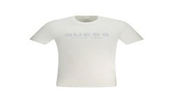 GUESS JEANS T-SHIRT MANICHE CORTE UOMO BIANCO