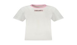 GUESS JEANS T-SHIRT MANICHE CORTE DONNA BIANCO