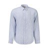 GUESS JEANS CAMICIA MANICHE LUNGHE UOMO BLU