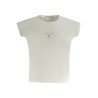 GUESS JEANS T-SHIRT MANICHE CORTE BAMBINA BIANCO