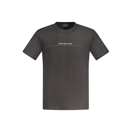 CALVIN KLEIN T-SHIRT MANICHE CORTE UOMO NERO
