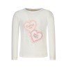 GUESS JEANS T-SHIRT MANICHE LUNGHE BAMBINA BIANCO