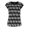 EMPORIO ARMANI T-SHIRT SENZA MANICHE DONNA NERO