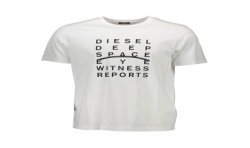 DIESEL T-SHIRT MANICHE CORTE UOMO BIANCO