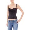 JOHN GALLIANO TOP DONNA NERO