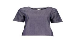 GANT T-SHIRT MANICHE CORTE DONNA BLU