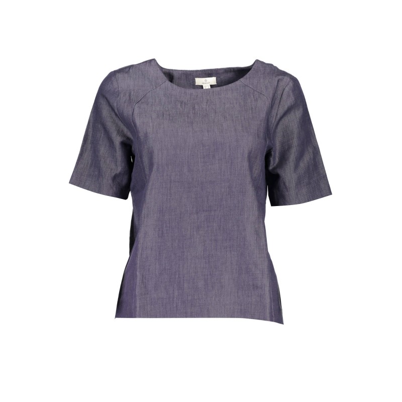 GANT T-SHIRT MANICHE CORTE DONNA BLU