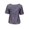 GANT T-SHIRT MANICHE CORTE DONNA BLU