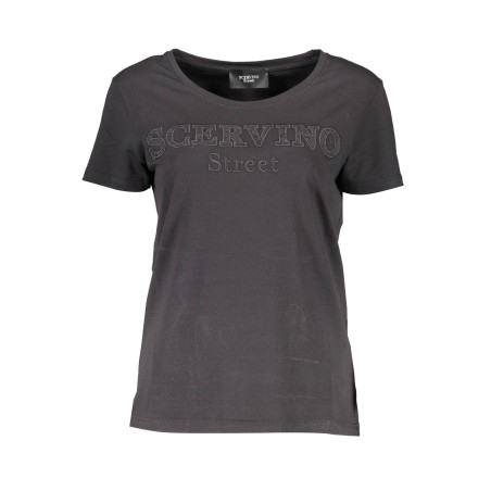 SCERVINO STREET T-SHIRT MANICHE CORTE DONNA NERO