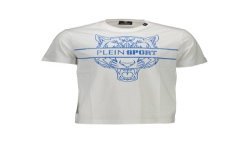 PLEIN SPORT T-SHIRT MANICHE CORTE UOMO BIANCO