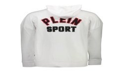 PLEIN SPORT FELPA CON ZIP UOMO BIANCO