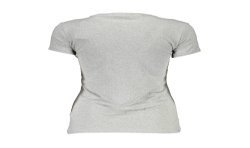 GUESS JEANS T-SHIRT MANICHE CORTE DONNA GRIGIO