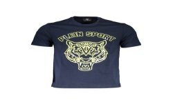 PLEIN SPORT T-SHIRT MANICHE CORTE UOMO BLU