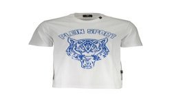 PLEIN SPORT T-SHIRT MANICHE CORTE UOMO BIANCO