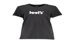 LEVI'S T-SHIRT MANICHE CORTE DONNA NERO