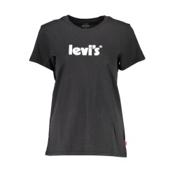 LEVI'S T-SHIRT MANICHE CORTE DONNA NERO
