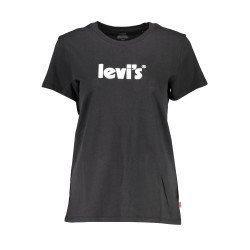 LEVI'S T-SHIRT MANICHE CORTE DONNA NERO
