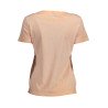 GUESS JEANS T-SHIRT MANICHE CORTE DONNA ROSA