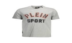 PLEIN SPORT T-SHIRT MANICHE CORTE UOMO GRIGIO