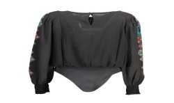 DESIGUAL BODY MANICHE LUNGHE DONNA NERO