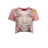 DESIGUAL T-SHIRT MANICHE CORTE DONNA ROSA