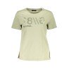 GUESS JEANS T-SHIRT MANICHE CORTE DONNA VERDE