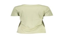 GUESS JEANS T-SHIRT MANICHE CORTE DONNA VERDE