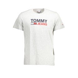 TOMMY HILFIGER T-SHIRT MANICHE CORTE UOMO GRIGIO