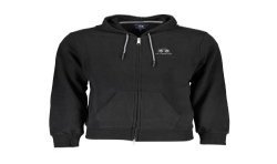 LA MARTINA FELPA CON ZIP UOMO NERO