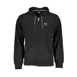 LA MARTINA FELPA CON ZIP UOMO NERO